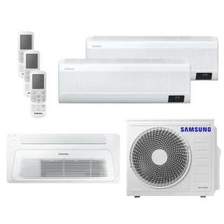 Ar Condicionado Multi Tri Split HW e K7 Samsung Wind Free 24000 BTU (2x9000+1x18000) Quente e Frio Inverter R410 220V (AJ068AXJ3KH/AZ) Ar Condicionado Multi Tri Split HW e K7 Samsung Wind Free 24000 BTU (2x9000+1x18000) Quente e Frio Inverter R410 220V (AJ068AXJ3KH/AZ)
