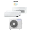 Ar Condicionado Multi Tri Split HW e K7 Samsung Wind Free 24000 BTU (2x9000+1x12000) Quente e Frio Inverter R410 (AJ068AXJ3KH/AZ)